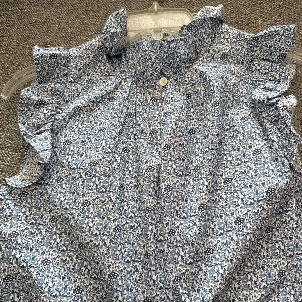 Sara Campbell Blue and White Floral Dress